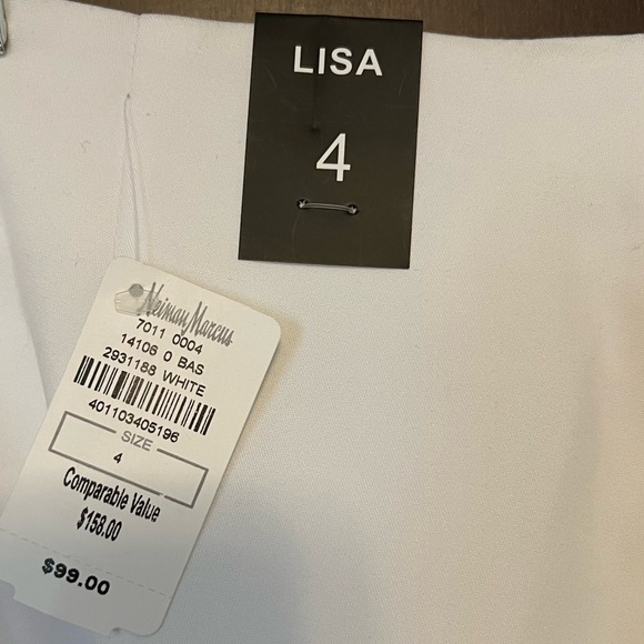 Neiman Marcus “Lisa” White Cropped Dress Pant - Picture 5 of 9